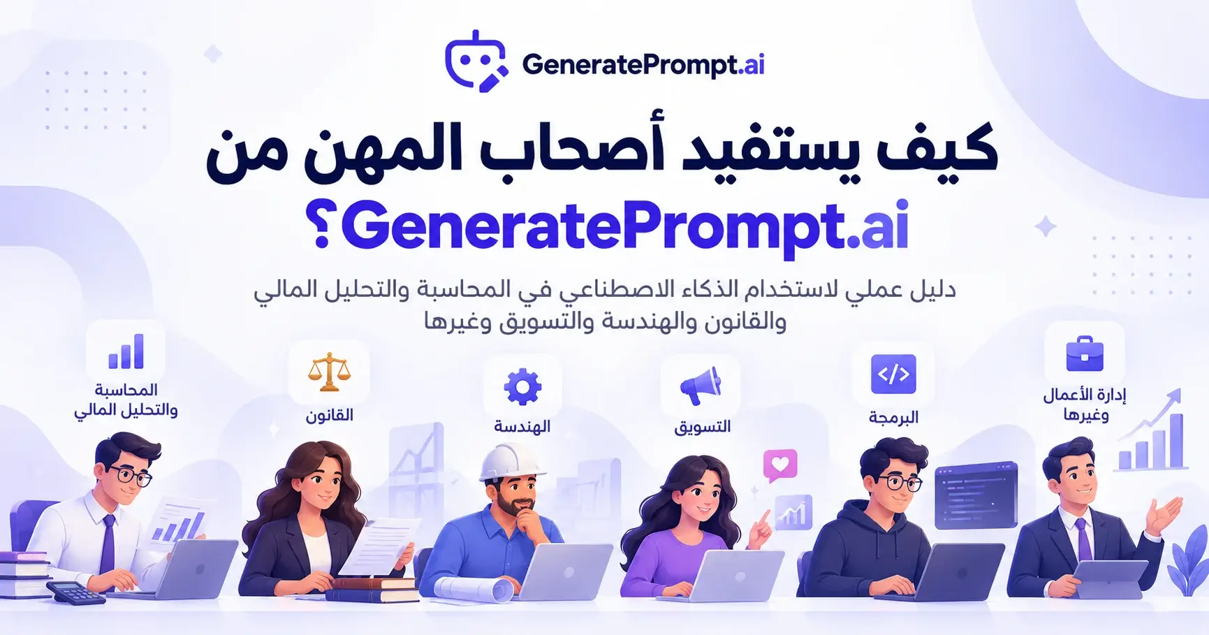 كيف يستفيد أصحاب المهن من GeneratePrompt.ai؟ دليل استخدام الذكاء الاصطناعي في أكثر من 15 تخصصًا
